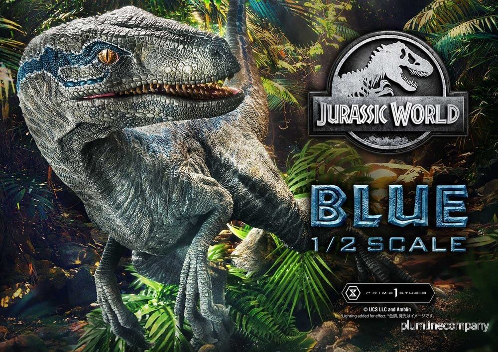 Jurassic World: Fallen Kingdom Legacy Museum Collection Staty 1/2 Blue 88 cm - Bild 2