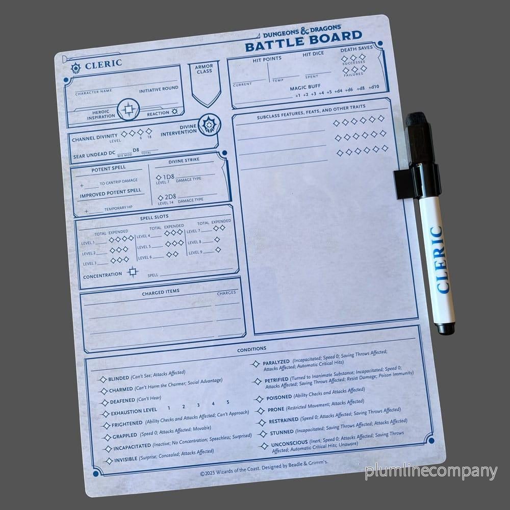 Dungeons & Dragons Battle Board Anteckningsblock Cleric - Bild 3