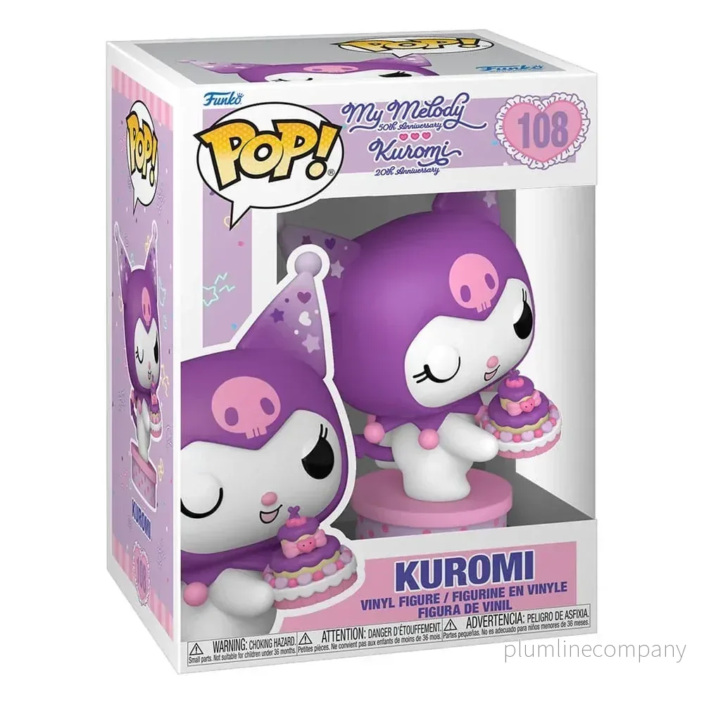 Hello Kitty och Vänner POP! Vinyl Figur Kuromi med Tårta (20-årsjubileum) 9 cm - Bild 3