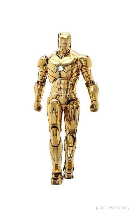 Iron Man Movie Masterpiece Diecast Action Figur 1/6 Mark III (Guldversion)
