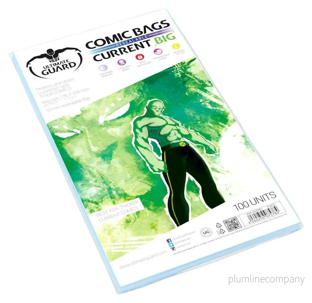 Ultimate Guard Comic Bags Resealable (100) – Stora Format