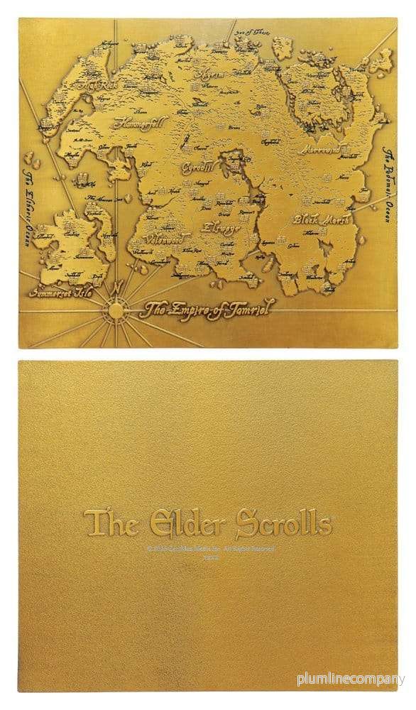 The Elder Scrolls replikkarta i metall över Tamriel – Limited Edition 15 x 13 cm - Bild 3