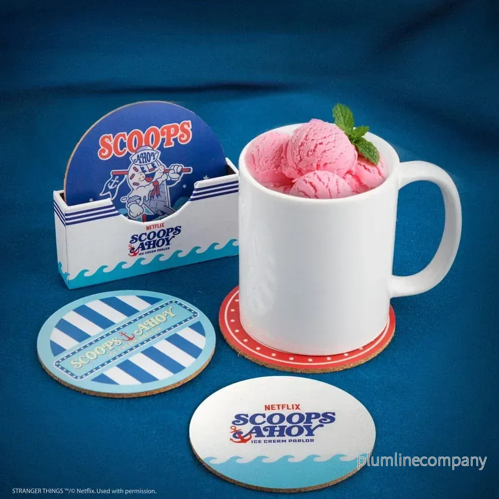 Stranger Things Scoops Ahoy Coaster 4-Pack - Bild 3