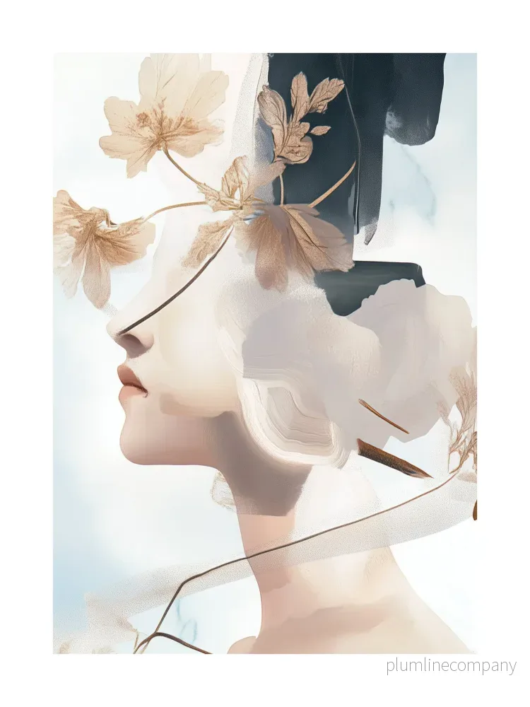 Dreamy Floral Fusion Poster