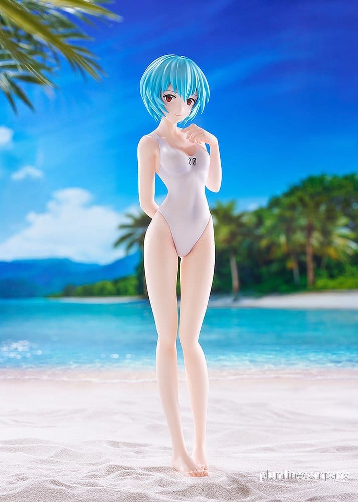 Rebuild of Evangelion Pop Up Parade Beach Queens Rei Ayanami (One-Piece Stil) L Storlek 22 cm - Bild 3