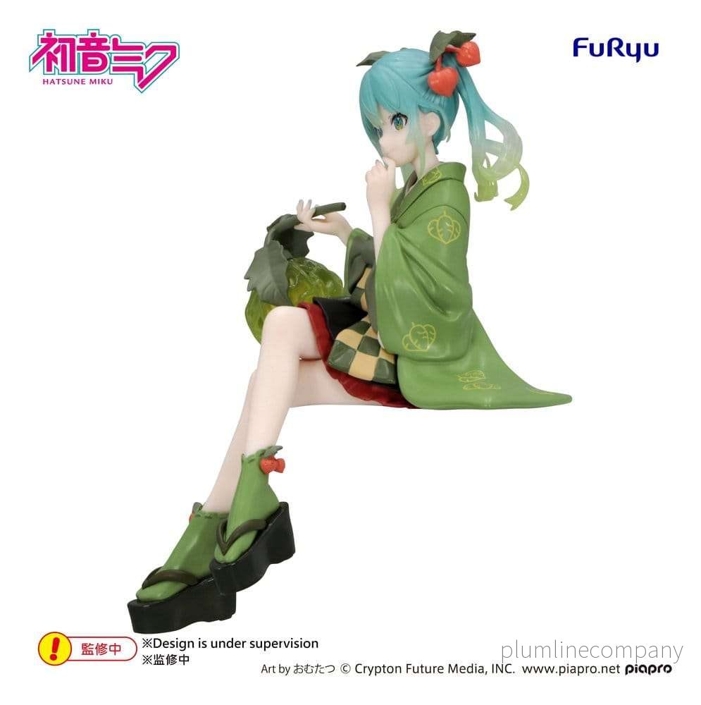 Hatsune Miku Noodle Stopper PVC-figur Flower Fairy Winter Cherry Green Color Ver. 15 cm - Bild 2