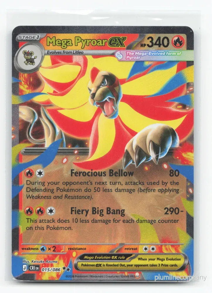 Mega Pyroar ex 015/086 - Chaos Rising