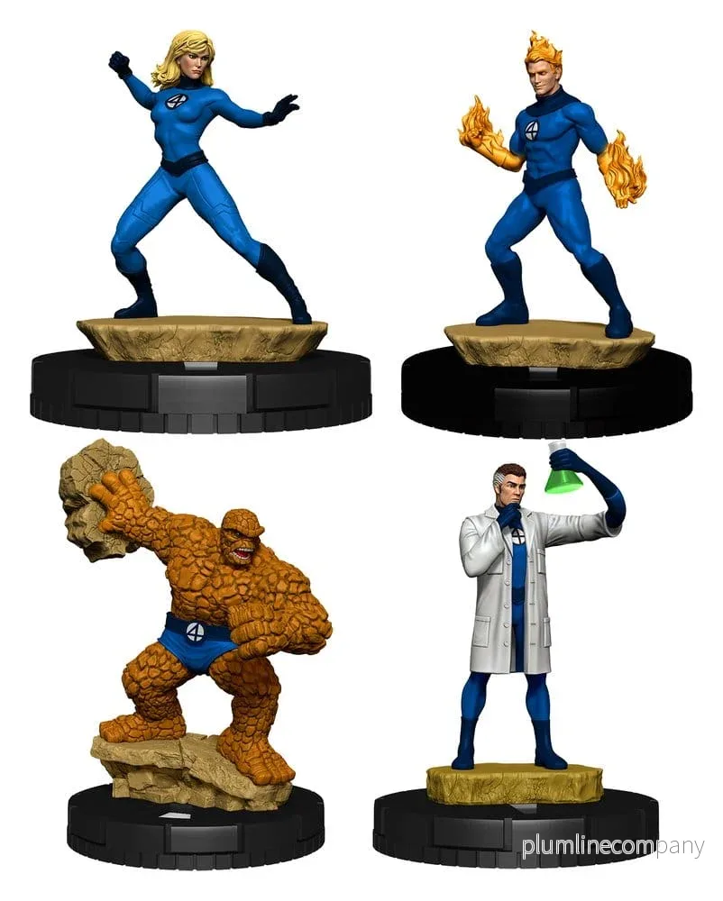 Marvel HeroClix: 25-årsjubileumsstartset Fantastiska Fyran