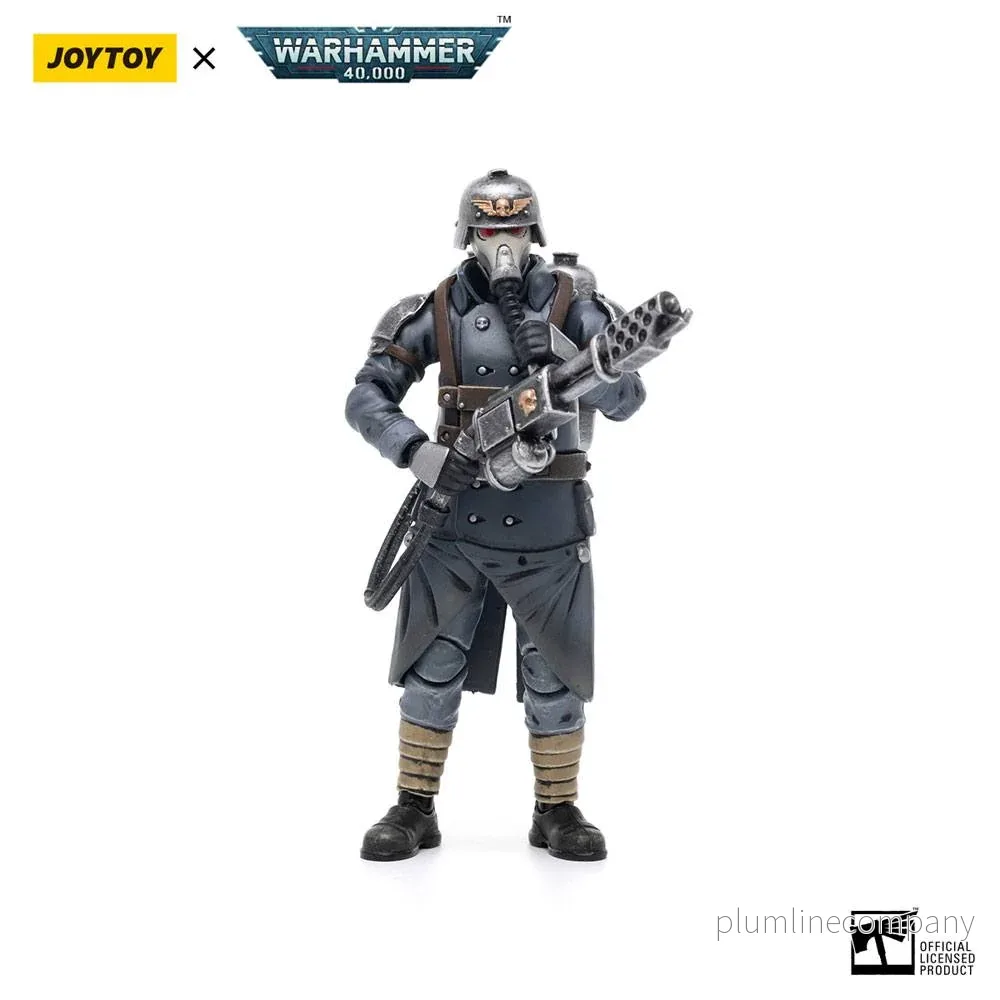Warhammer 40k Action Figur 1/18 Death Korps of Krieg Veteran Squad Guardsman med Flamer 10 cm Warhammer 40k Action Figur 1/18 Death Korps of Krieg Veteran Squad Guardsman med Flamer 10 cm