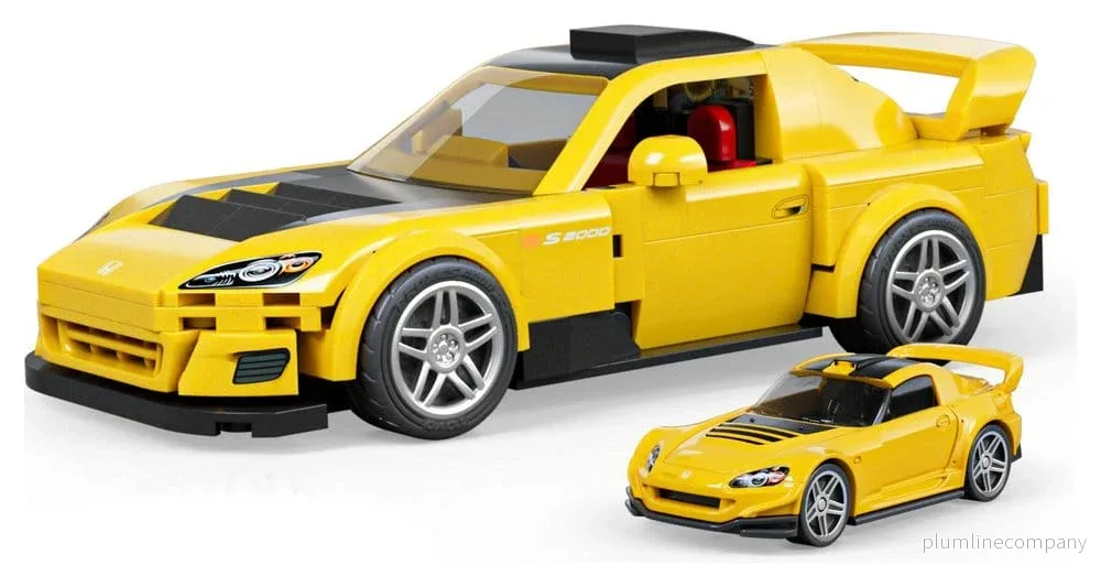 Hot Wheels Speed Series Mattel Brick Shop Byggset 1/32 ’07 Honda S2000