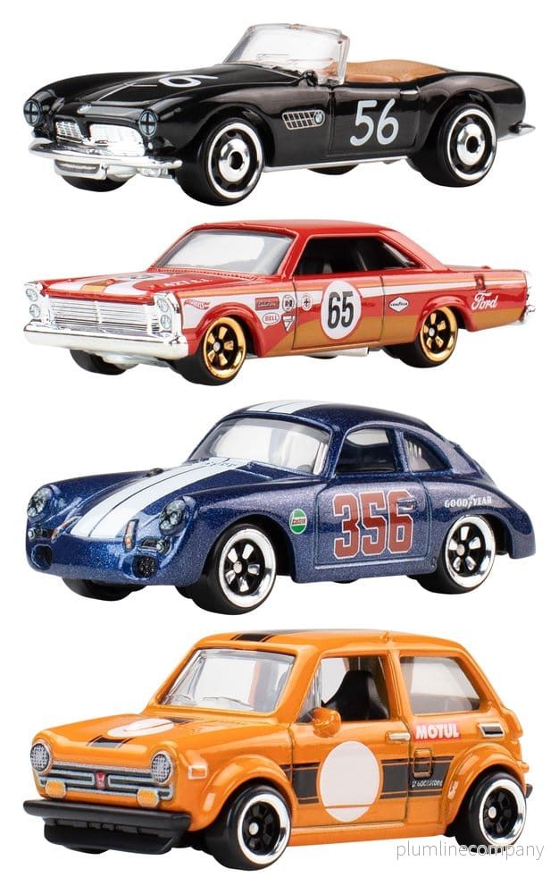 Hot Wheels Silver Series Die-Cast Fordonsmodell 1/64 Vintage 979J Sortiment (10)