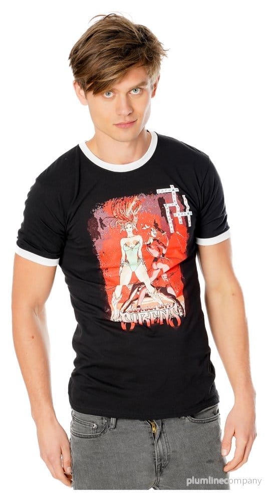 Gotham City Sirens T-shirt 'Crossword' Svart med Ringerkanter - Bild 3
