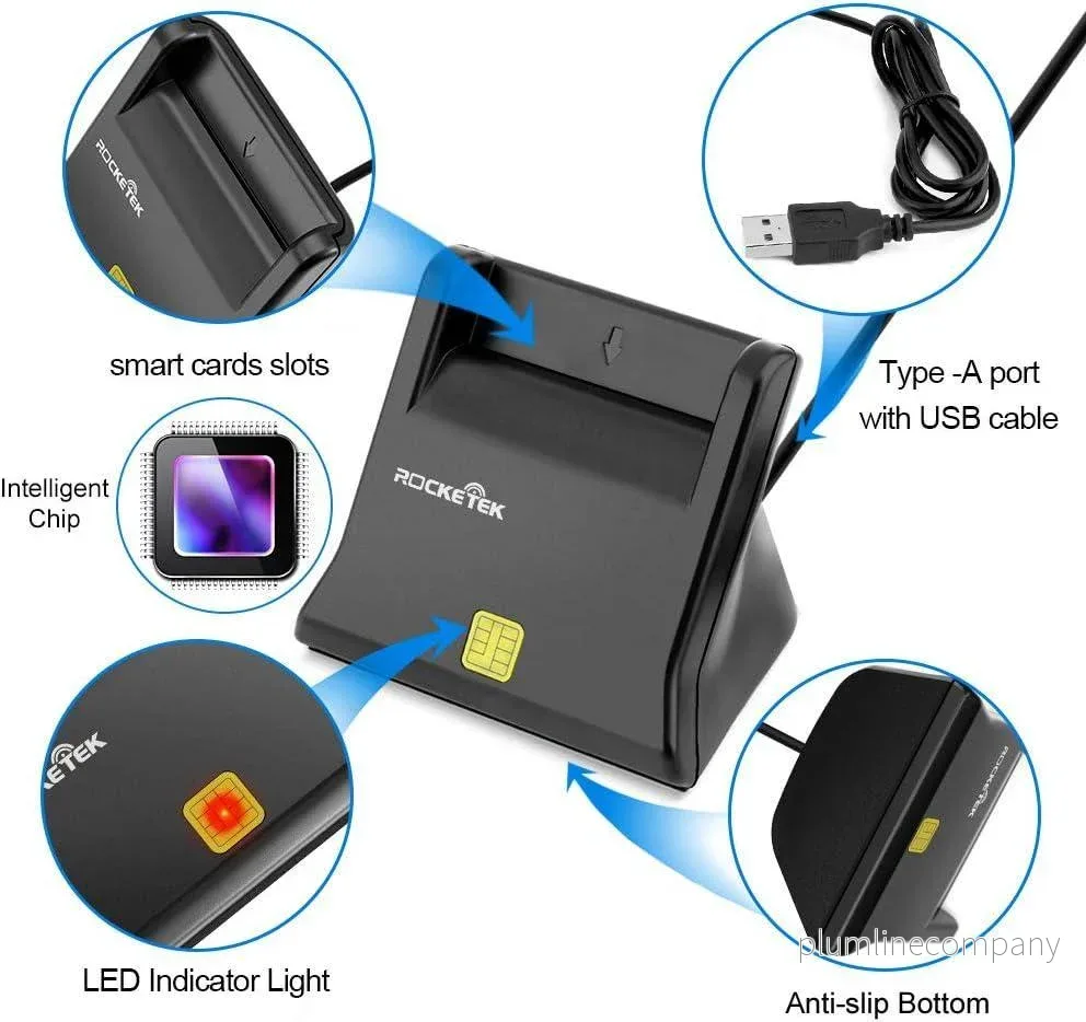 NÖRDIC USB-A Smart- och SIMkortläsare ISO7816 IDkort EMV Creditkort - Bild 2