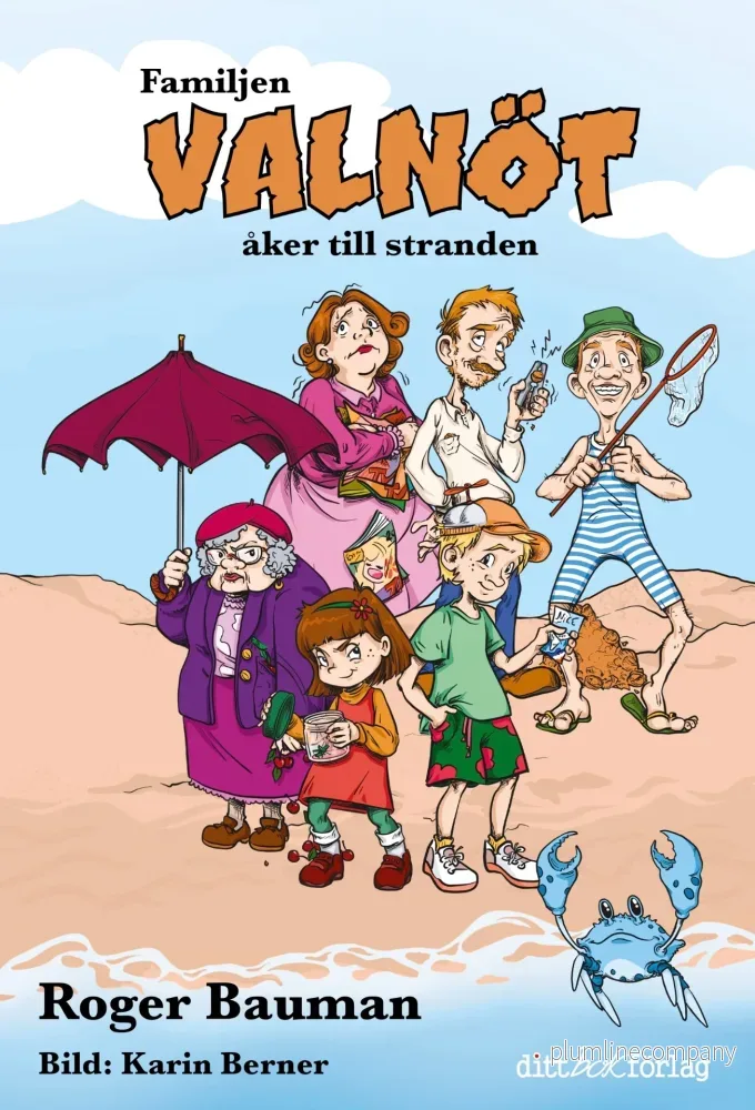 Familjen Valnöt åker till stranden Familjen Valnöt åker till stranden
