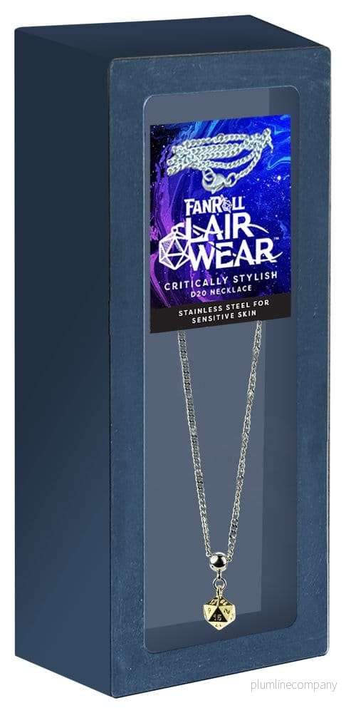Lair Wear Caged Dice Necklace D20 Gold Metal - Bild 2