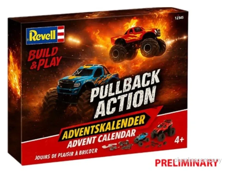 Revell Adventskalender med Pullback-action Monsterstruck