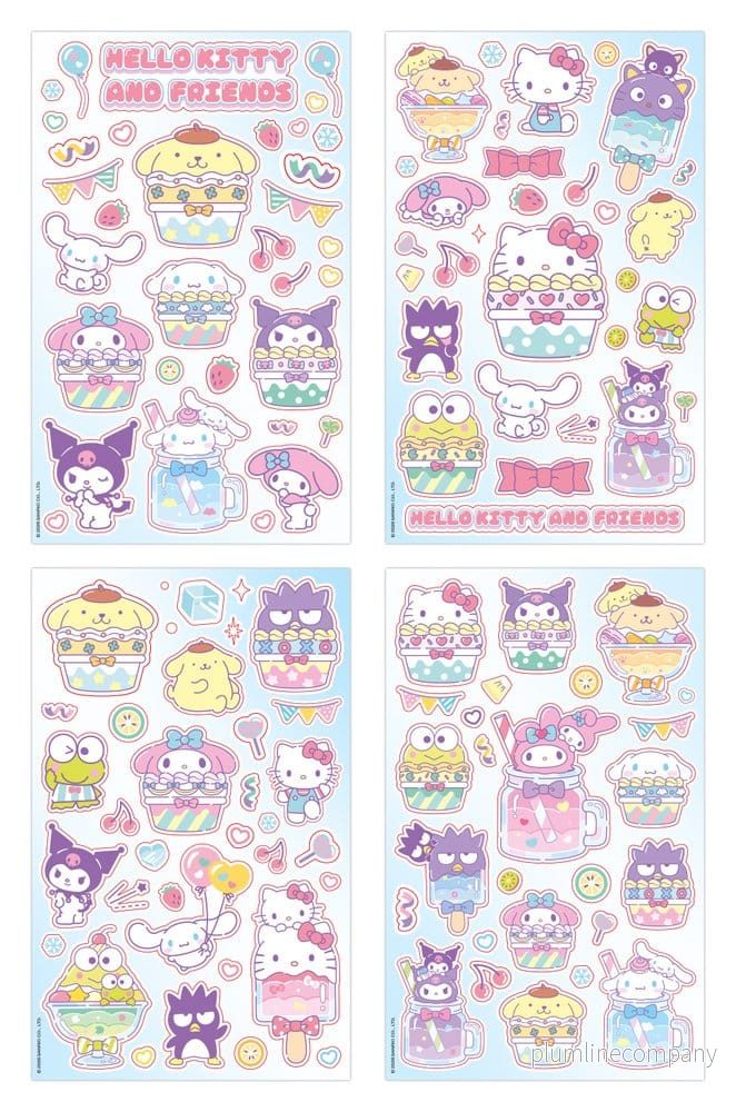 Sanrio Klistermärke Paket Hello Kitty & Friends 03 Cupcake Sanrio Klistermärke Paket Hello Kitty & Friends 03 Cupcake