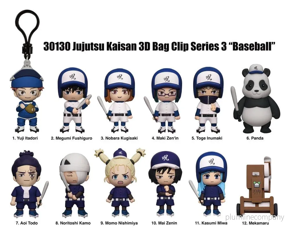 Jujutsu Kaisen 3D PVC Bag Clips Series 3 Blind Bag Display (24) - Bild 2