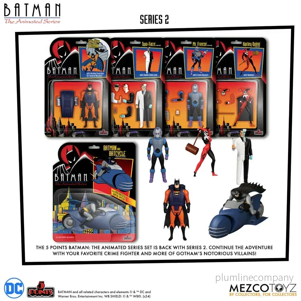 Batman: The Animated Series 2 5 Points Action Figurr Deluxe Box Set 9 cm - Bild 3
