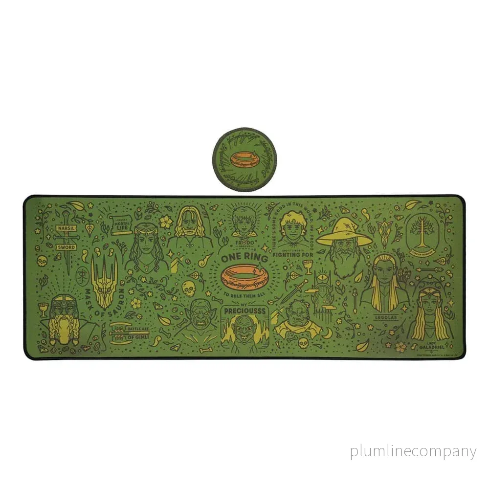 Sagan om Ringen Skrivbordsmatta & Coaster Set