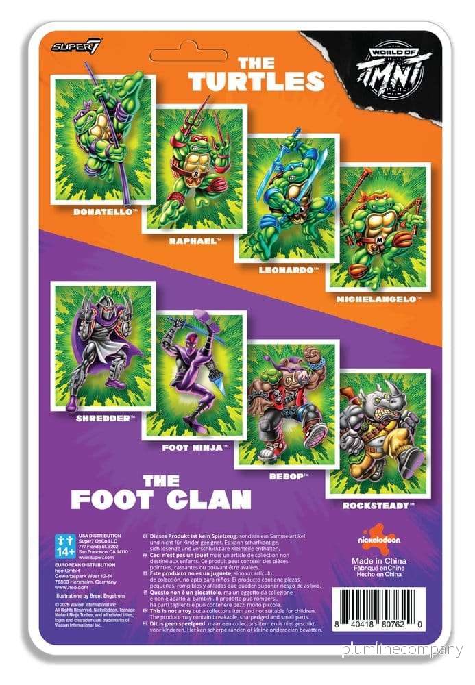 Teenage Mutant Ninja Turtles ReAction+ Actionfigur Wave 02 Bebop - Bild 3