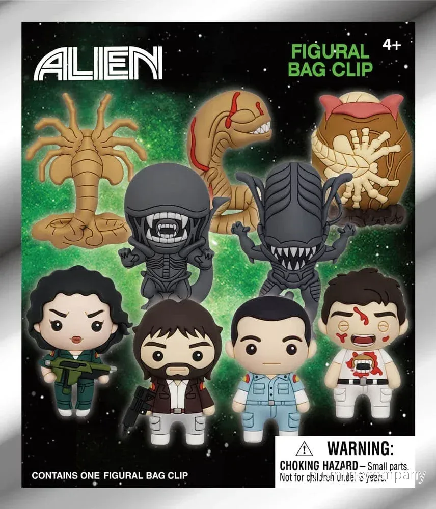 Alien 3D PVC Bag Clips Series 1 Display (24) - Bild 3