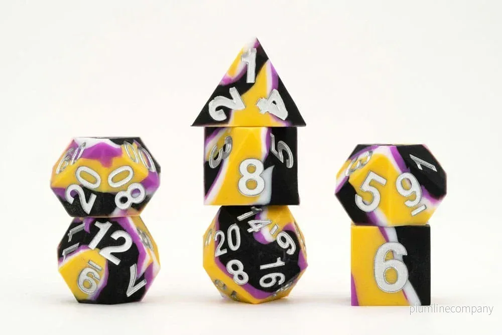 MDG Dice Set Pride Nonbinary Flag – Stöd LGBTQIA+