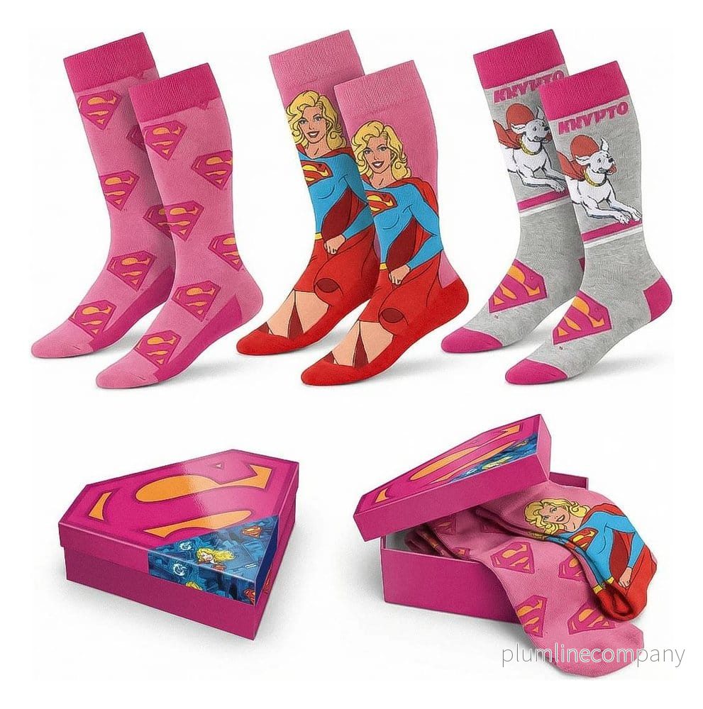 DC Comics Strumpor Superman och Supergirl 3-Pack Storlek 36-43 DC Comics Strumpor Superman och Supergirl 3-Pack Storlek 36-43