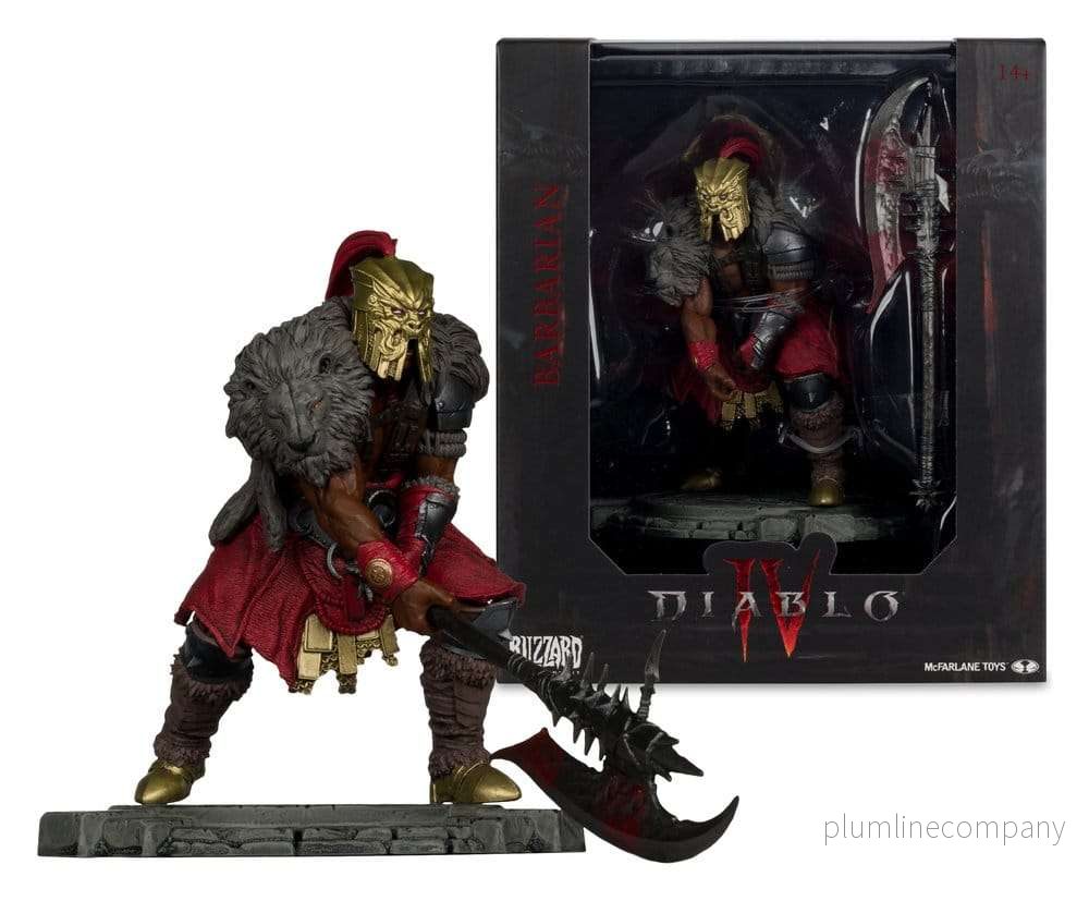 Diablo IV Barbarian poserad figur i skala 1/12 – Limited Edition 12 cm - Bild 3