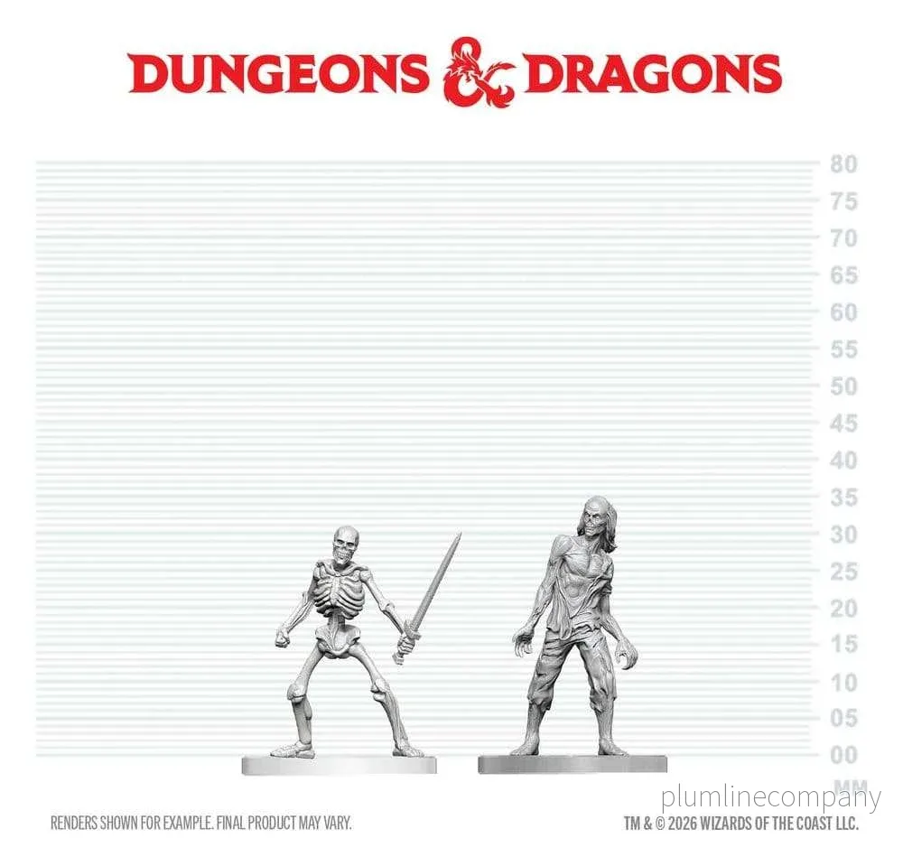 Dungeons & Dragons Nolzur's Marvelous Miniatures Omålade miniatyrer Zombie & Skeleton 14 cm - Bild 2
