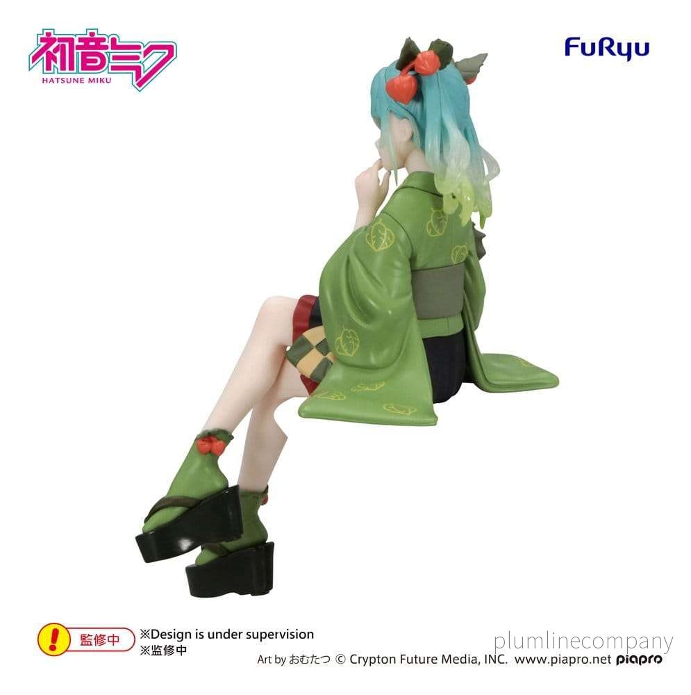 Hatsune Miku Noodle Stopper PVC-figur Flower Fairy Winter Cherry Green Color Ver. 15 cm - Bild 3
