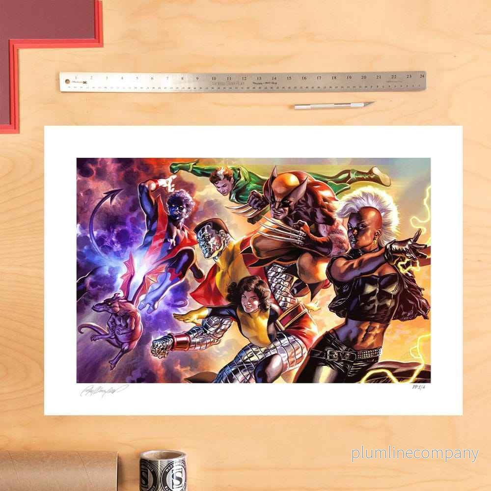 Marvel X-Men Konsttryck The X-Men av Felipe Massafera 46 x 66 cm - oframat - Bild 3