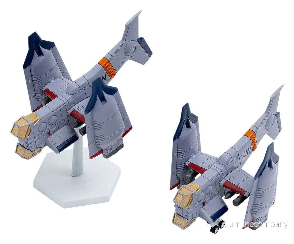 Rebuild of Evangelion SYUTO Tiny Scale Plastic Model Kit UNAF Close Air Support VTOL Aircraft YAGR-3B 5 cm