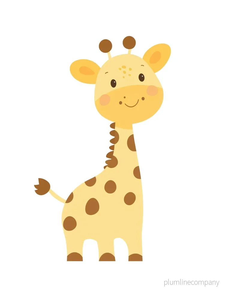 Happy Giraffe Poster