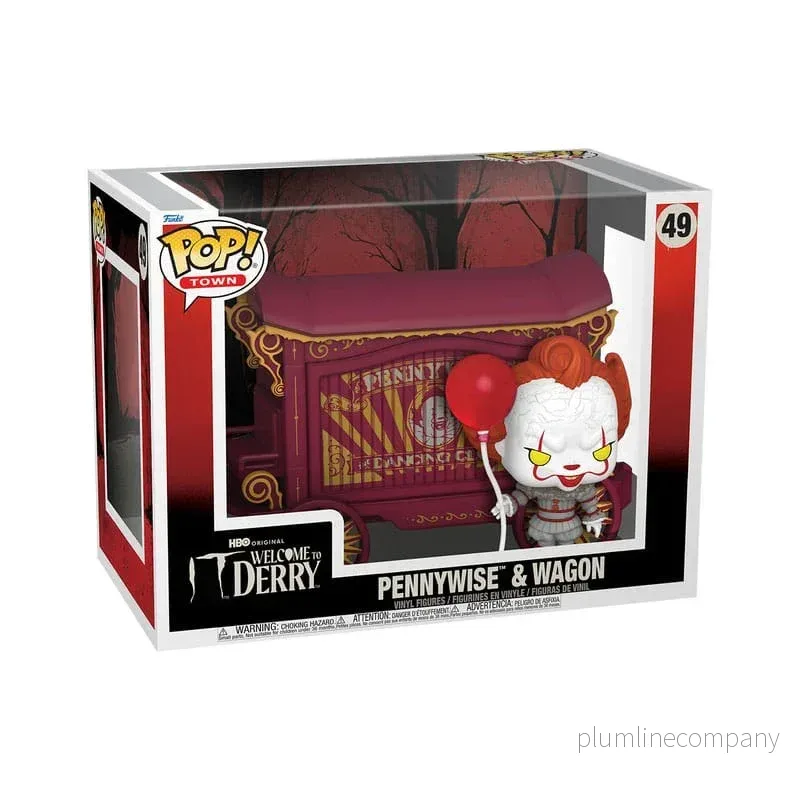 It-Welcome to Derry POP! Town Figur Pennywise & Wagon 9 cm - Bild 3