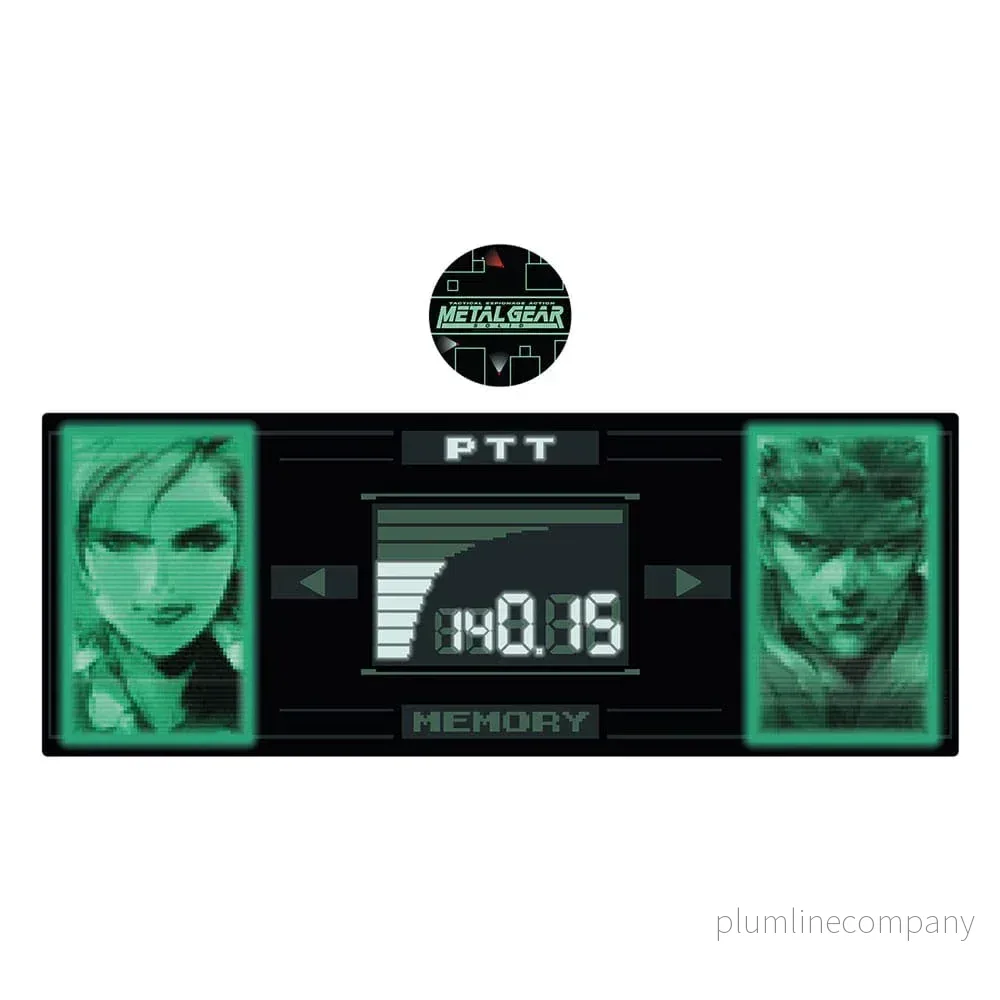 Begränsad upplaga Solid Snake x Raiden Skrivbordsunderlägg & Coaster Set - Bild 2