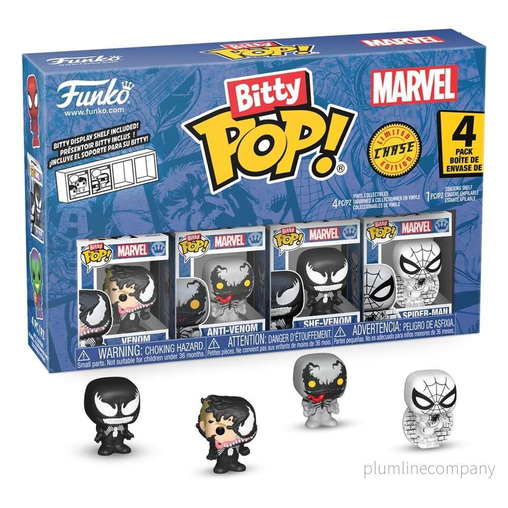 Spider-Man Bitty POP! Figur 4-Pack Series 3 – 2 cm Spider-Man Bitty POP! Figur 4-Pack Series 3 – 2 cm