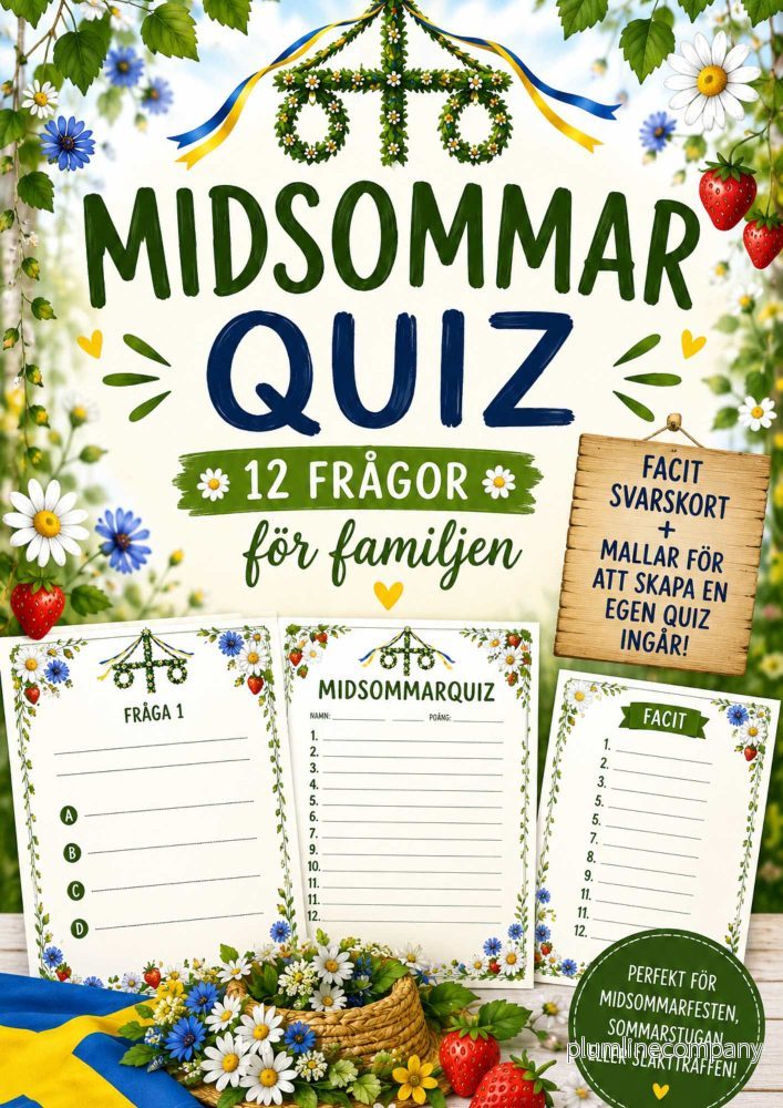 Midsommarquiz för familjen – 12 frågor