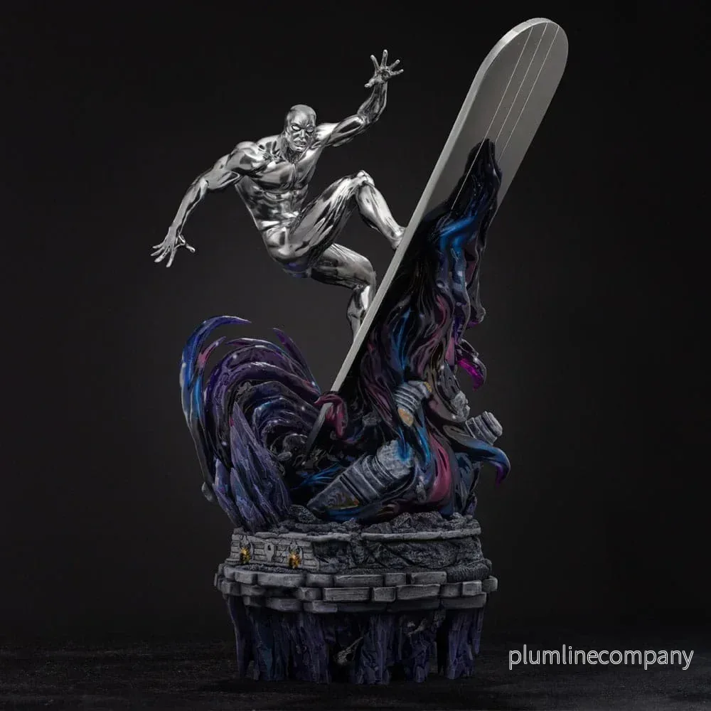 Marvel Comics Infinity Gauntlet Diorama Art Scale Figur 1/10 Silver Surfer Deluxe 36 cm - Bild 3