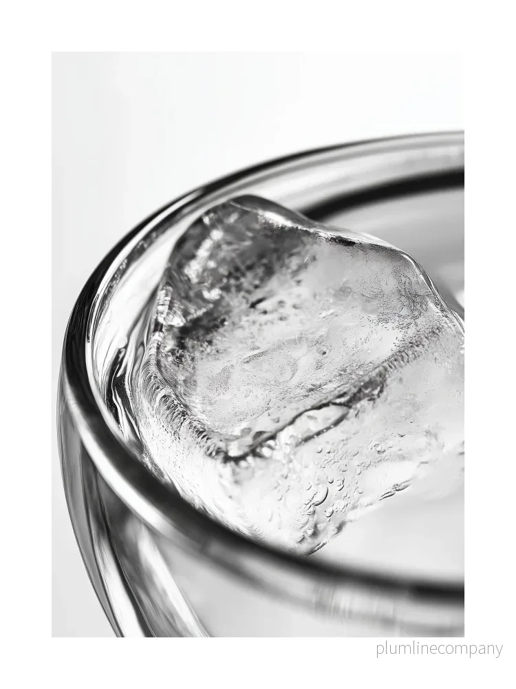 Frozen Elegance Ice Cube Poster