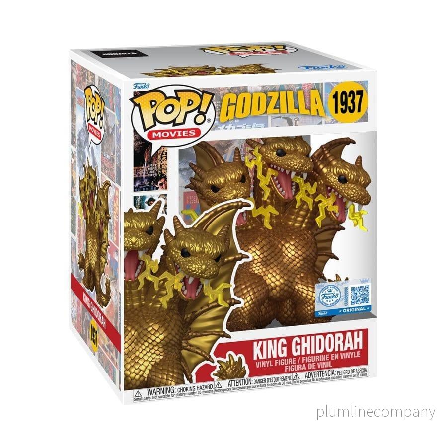 heo Exclusive Edition Godzilla Super Sized POP! Movies Figur King Ghidora (Electric) 15 cm - Bild 3