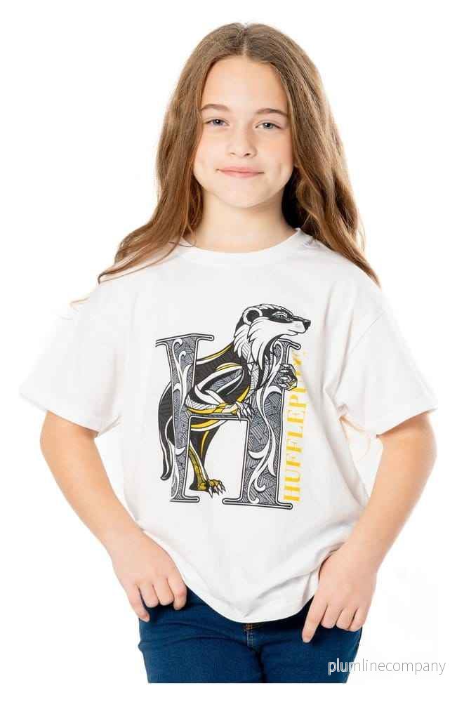 Harry Potter Barn T-shirt Hufflepuff Mosaik Storlek 9-11 år