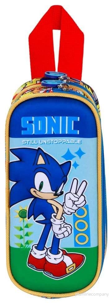 Sonic - The Hedgehog 3D Double Pennfodral SEGA Unstoppable Blue - Bild 3