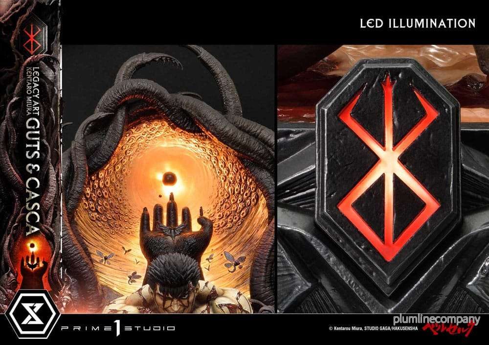 Berserk Ultimate Legacy Art Kentaro Miura Staty 1/4 Guts & Casca Bonus Version 72 cm - Bild 3