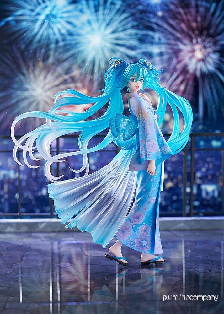 Character Vocal Series 01: Hatsune Miku PVC-figur i skala 1/7, Musik & Eldverk-version, 23 cm - Bild 2