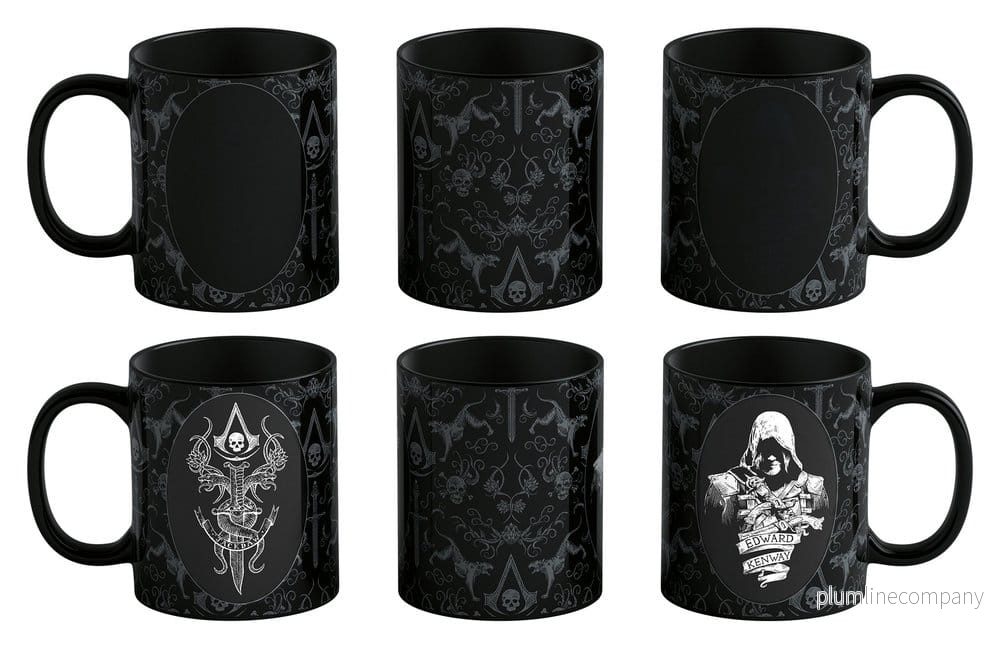 Assassin's Creed Black Flag-värmeändrande mugg med Edward Kenway, 480 ml - Bild 3