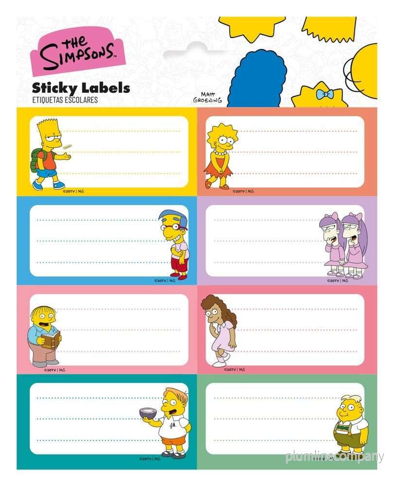 The Simpsons självhäftande etiketter (10-pack)