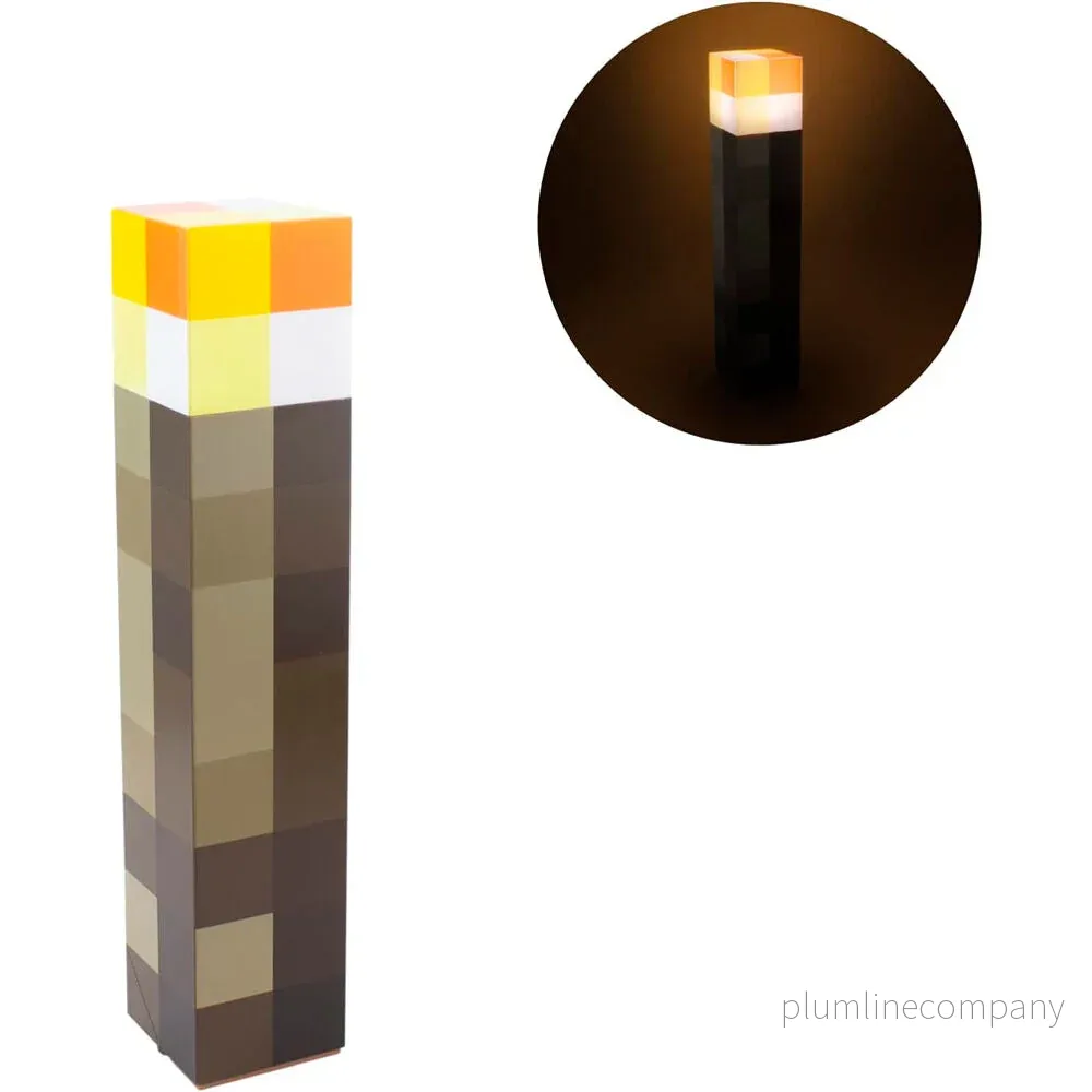 Minecraft Fackla Lampa 28cm Minecraft Fackla Lampa 28cm