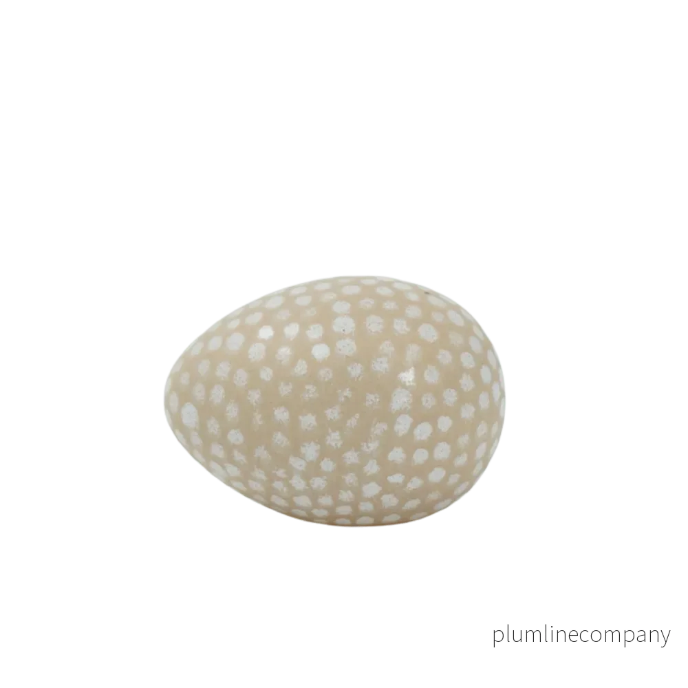 Ägg mini mini Prick Apricot/vit Ägg mini mini Prick Apricot/vit