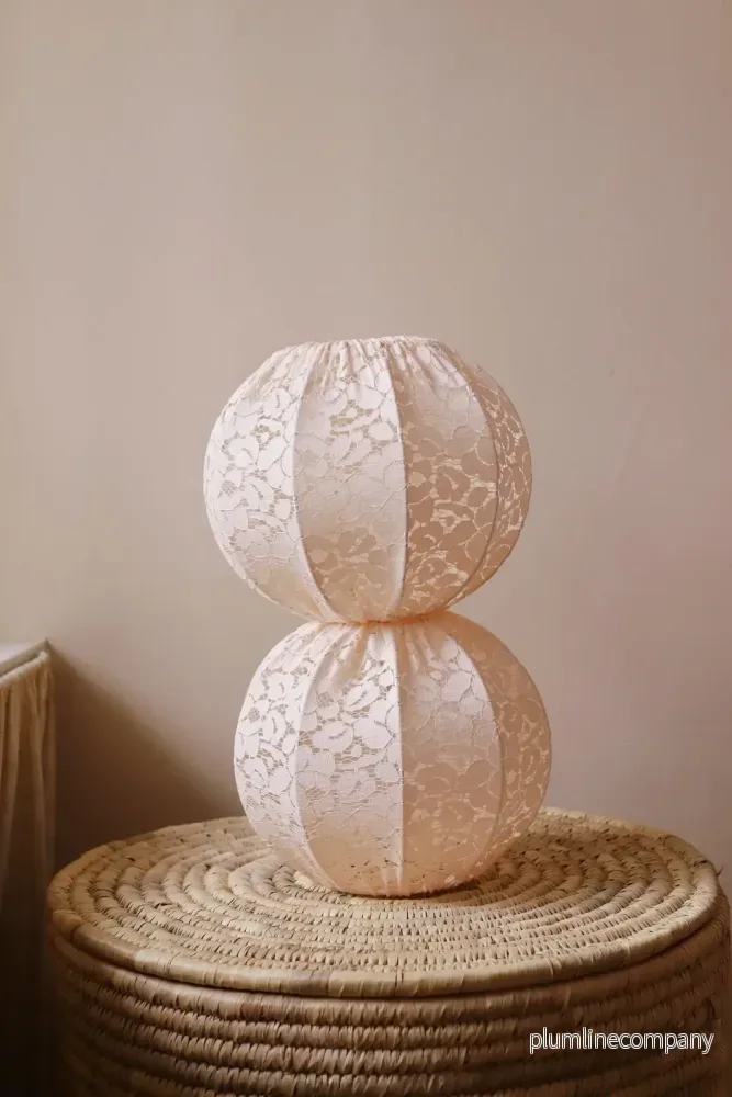 Myrull lampskärm 20 cm till bordslampa spets - Bild 2